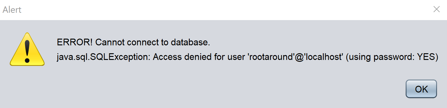 Database Connection Request